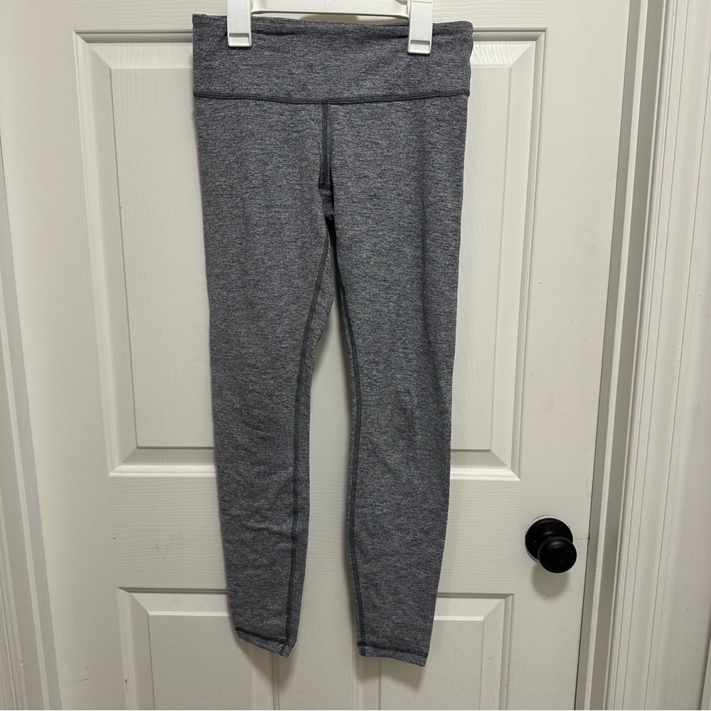 Lululemon Women’s Gray Full Length Wunder Under Leggings Pants Bottoms 6